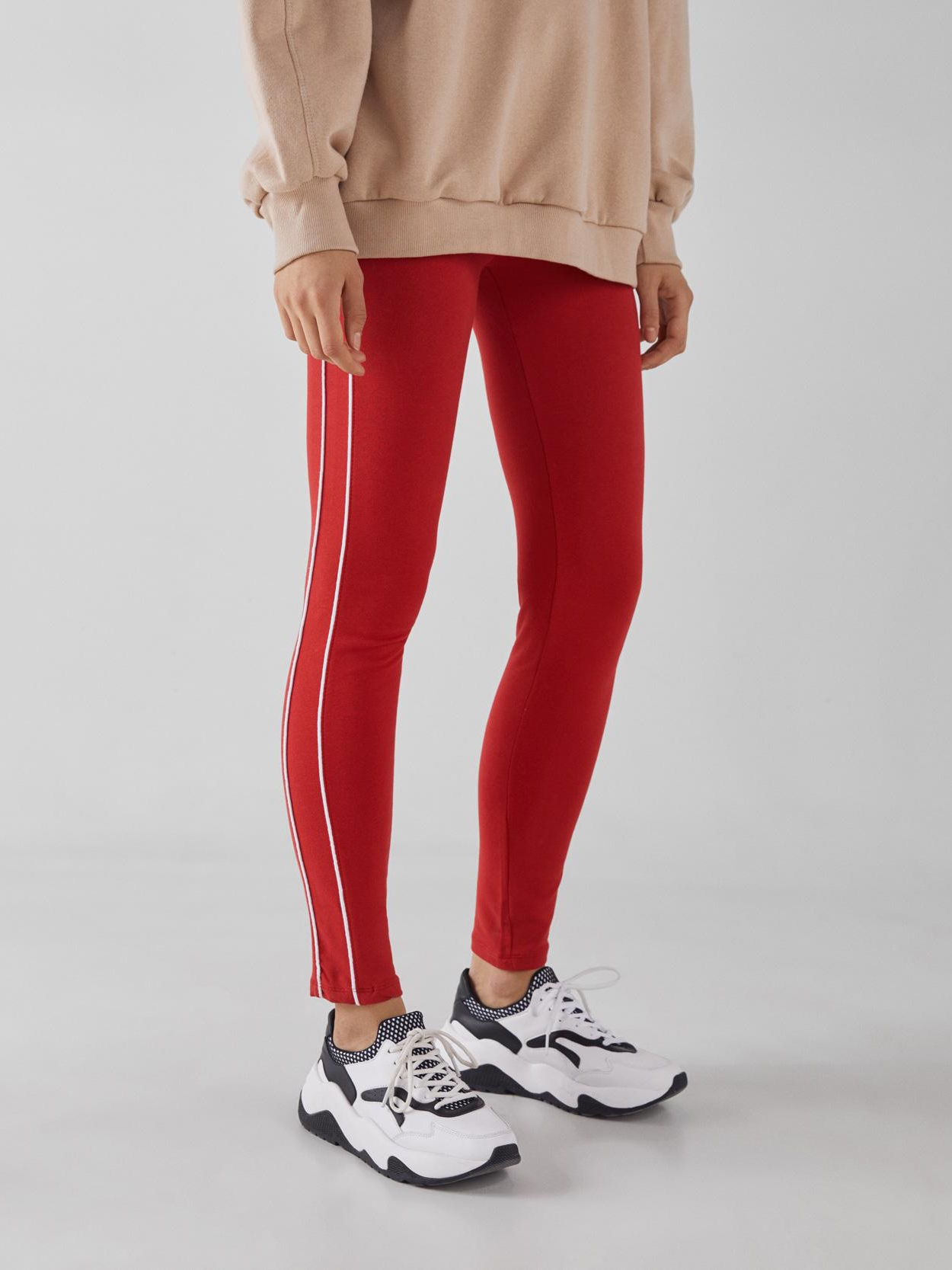 

Спортивные леггинсы Bershka XAZ282566OXBX  Красные, Спортивные леггинсы Bershka XAZ282566OXBX M Красные