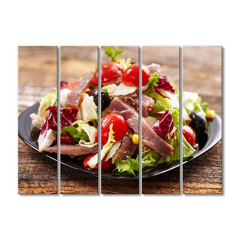 

Модульная картина Artel «Мясной салат» 5 модулей 90x135 см