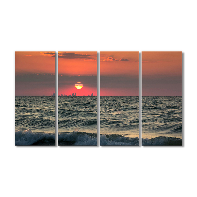 

Модульная картина Artel «Море красный закат» 4 модуля 80x120 см