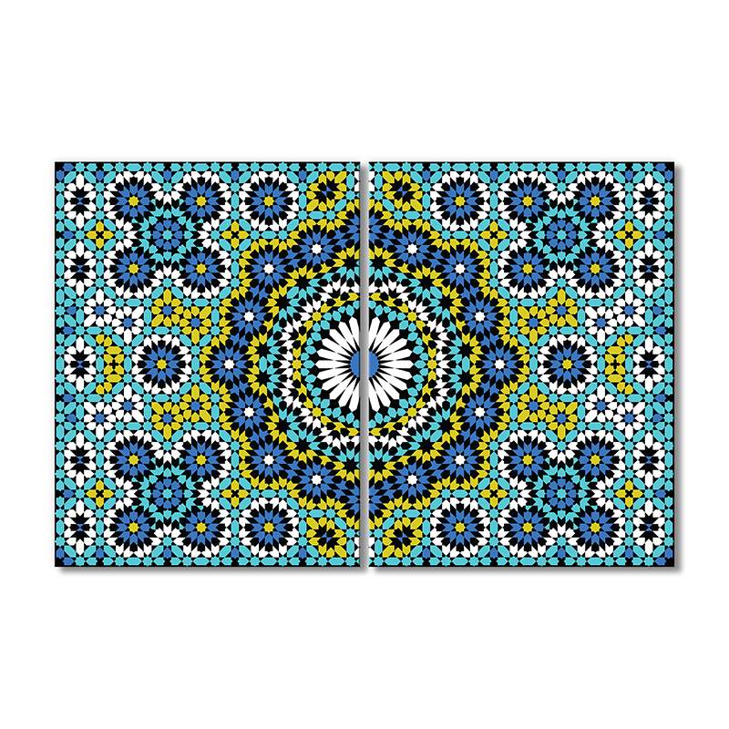 

Модульная картина Artel «Мозаичные цветы» 2 модуля 80x120 см
