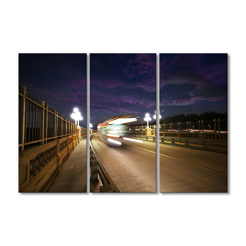 

Модульная картина Artel «Мост вечернее небо в звездах» 3 модуля 80x120 см