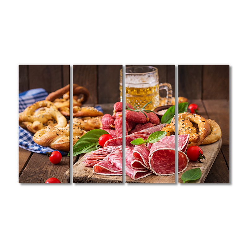 

Модульная картина Artel «Мясное ассорти на доске» 4 модуля 60x90 см
