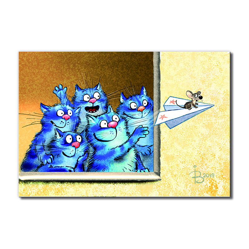 

Модульная картина Artel «Мышкин полет на самолете» 1 модуль 50x75 см