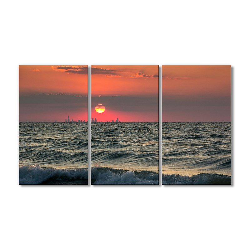 

Модульная картина Artel «Море красный закат» 3 модуля 120x180 см