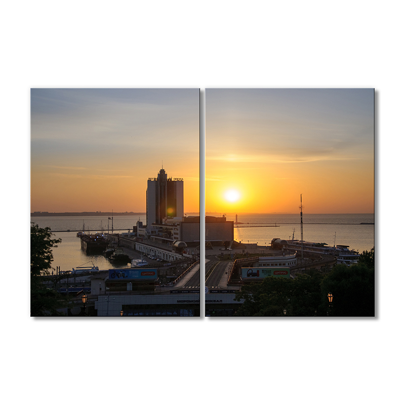 

Модульная картина Artel «Морвокзал на рассвете» 2 модуля 70x105 см