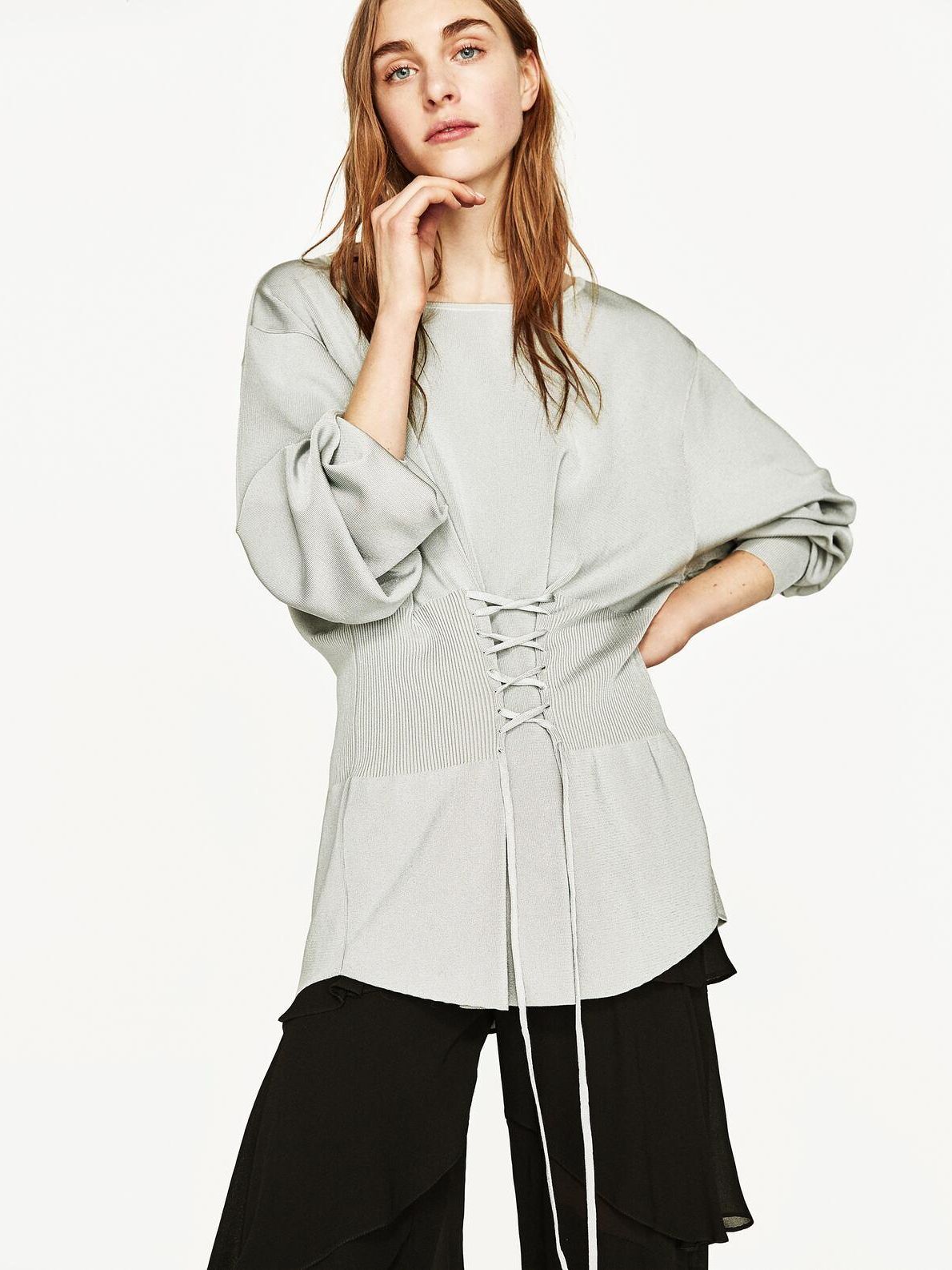 

Джемпер Zara XAZ139865NLKY M Серый