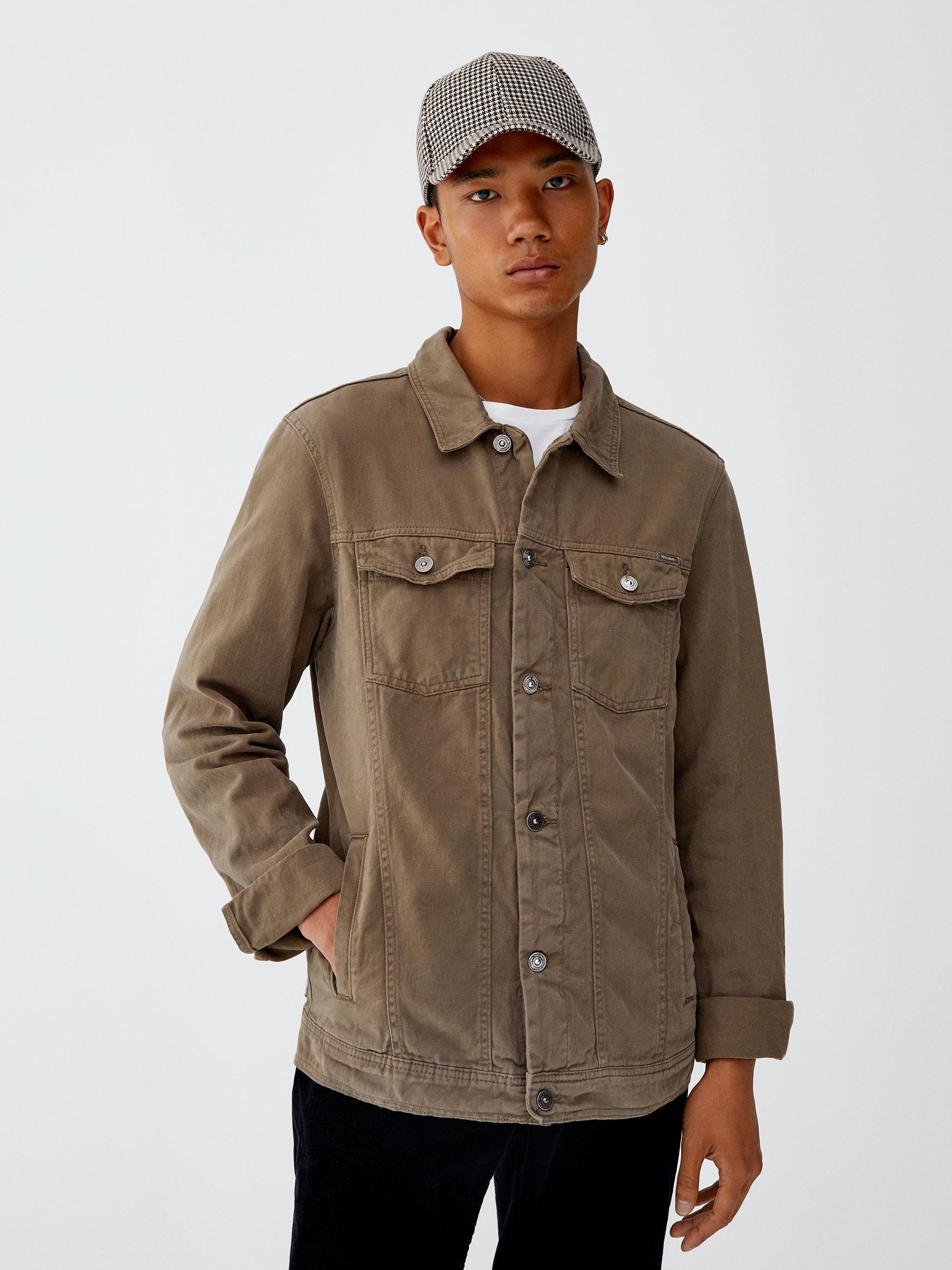 

Джинсовая куртка Pull & Bear XAZ203493ZNZY S Хаки