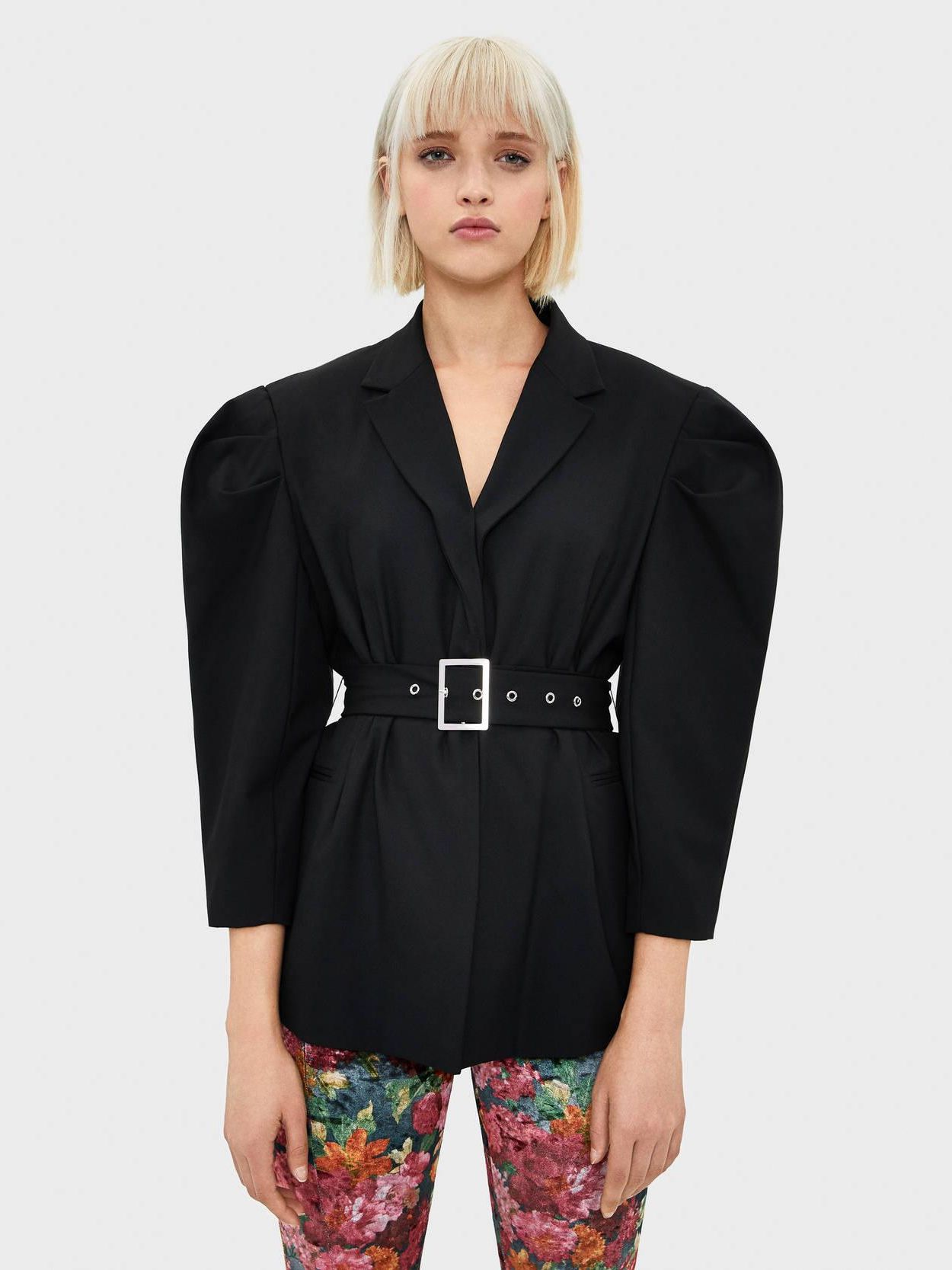 

Пиджак Bershka XAZ219962KXWL  Черный, Пиджак Bershka XAZ219962KXWL M Черный
