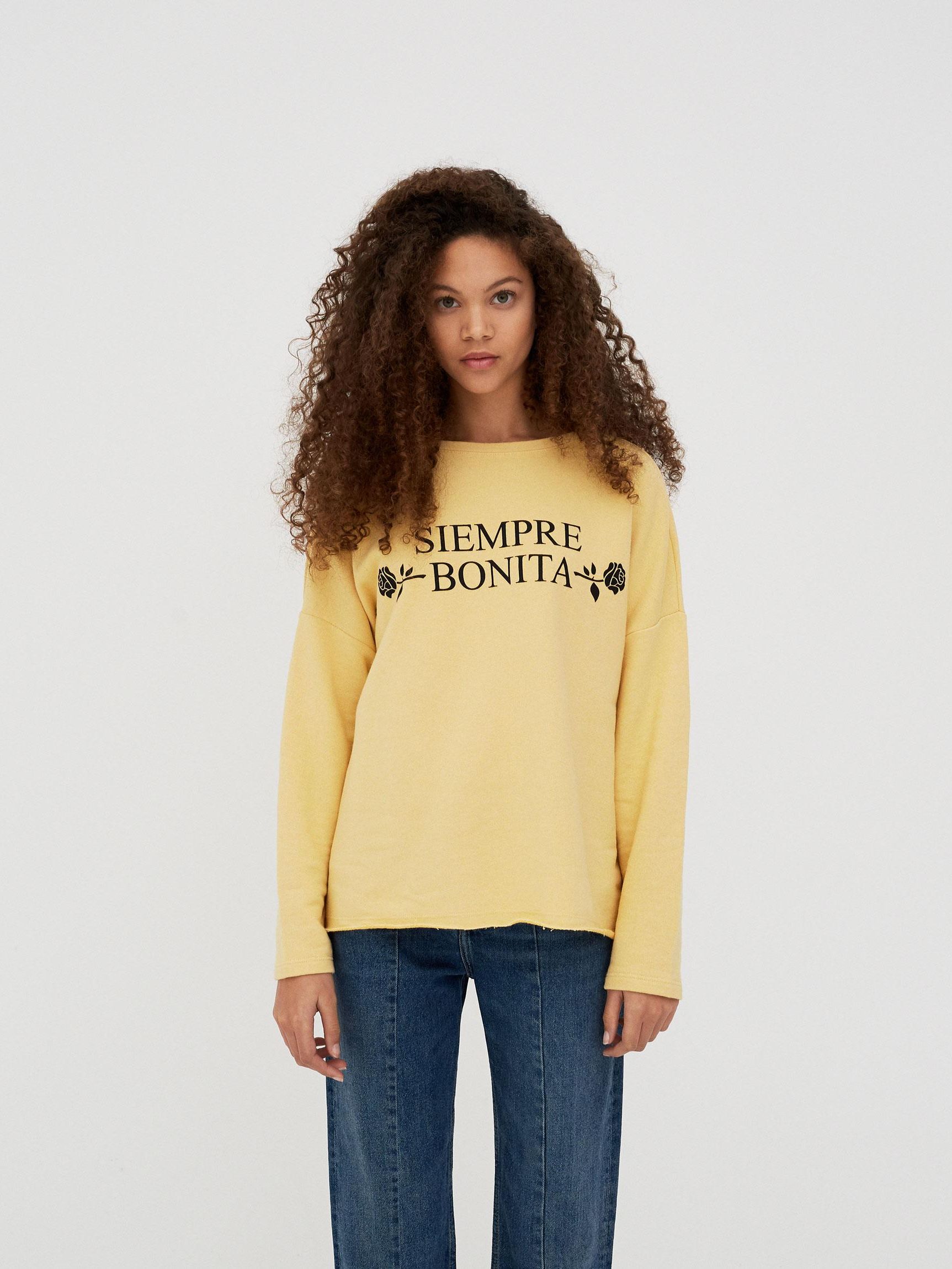 

Свитшот Pull & Bear XAZ220472PNII M Бледно-желтый