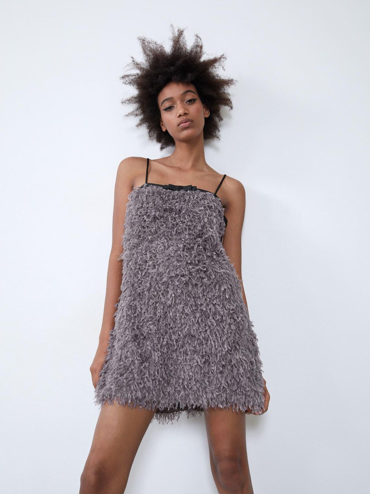 

Сарафан Zara XAZ229283EEXZ L Темно-фиолетовый