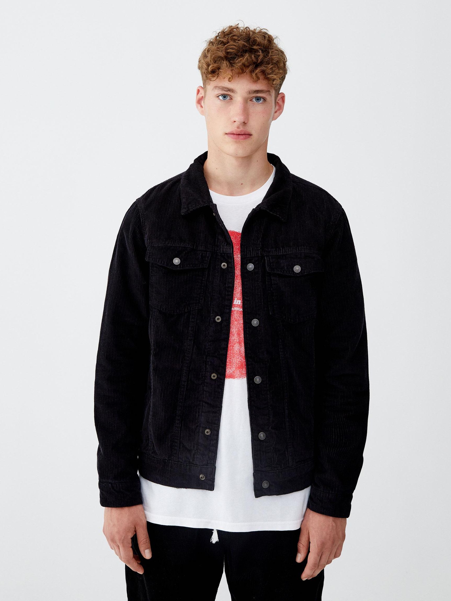 

Куртка вельветовая Pull & Bear XAZ238612TFFI M Черная