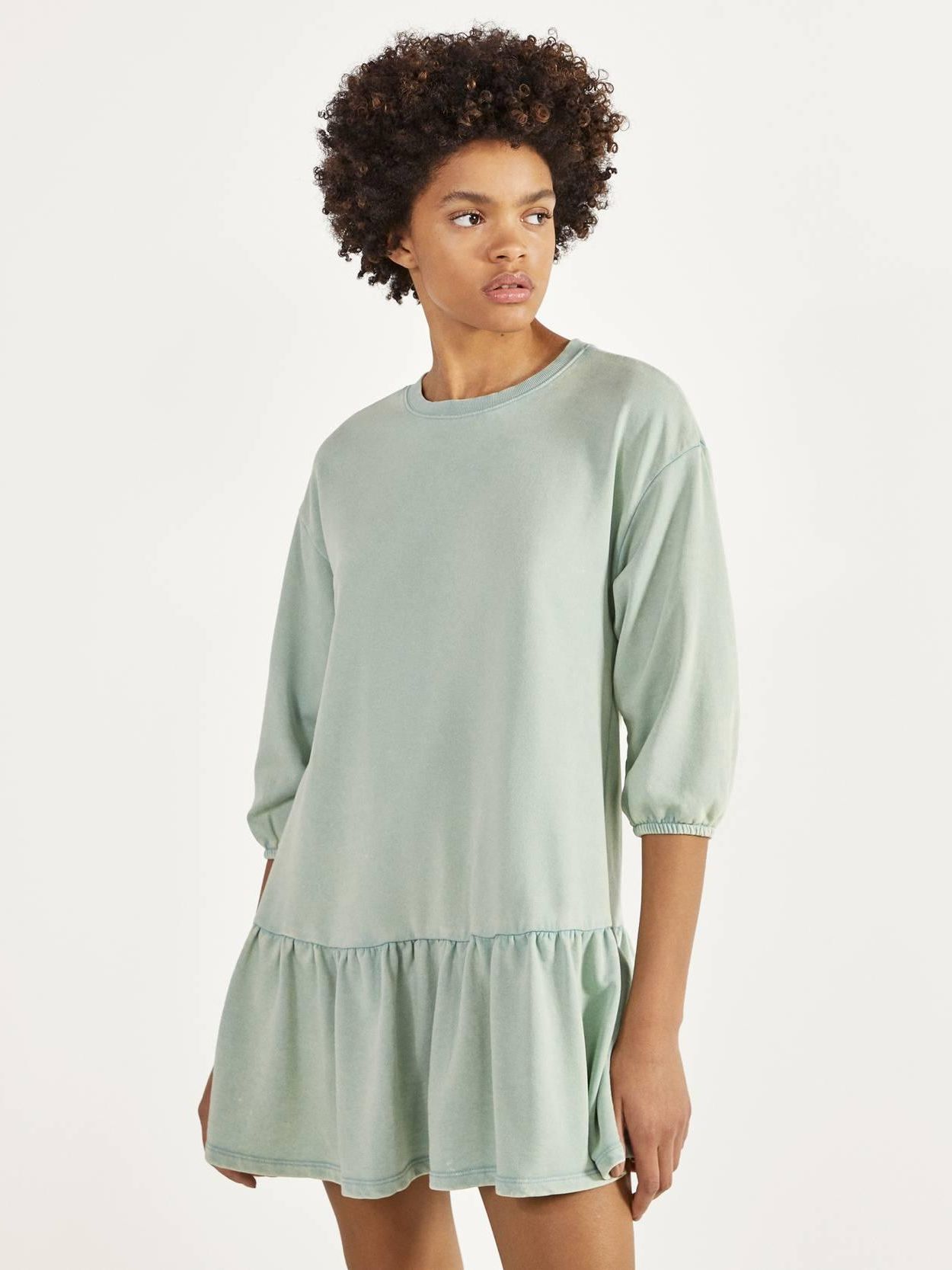 

Платье Bershka XAZ262369VTUG XS Фисташковое
