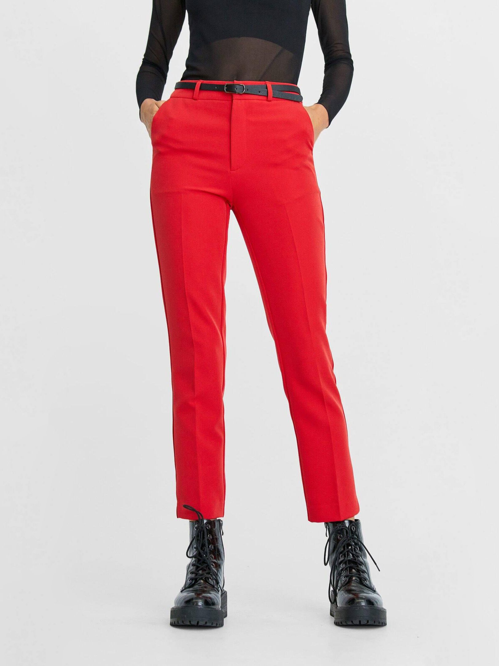 

Брюки Stradivarius 4504/598/100  Красные, Брюки Stradivarius 4504/598/100 34 Красные