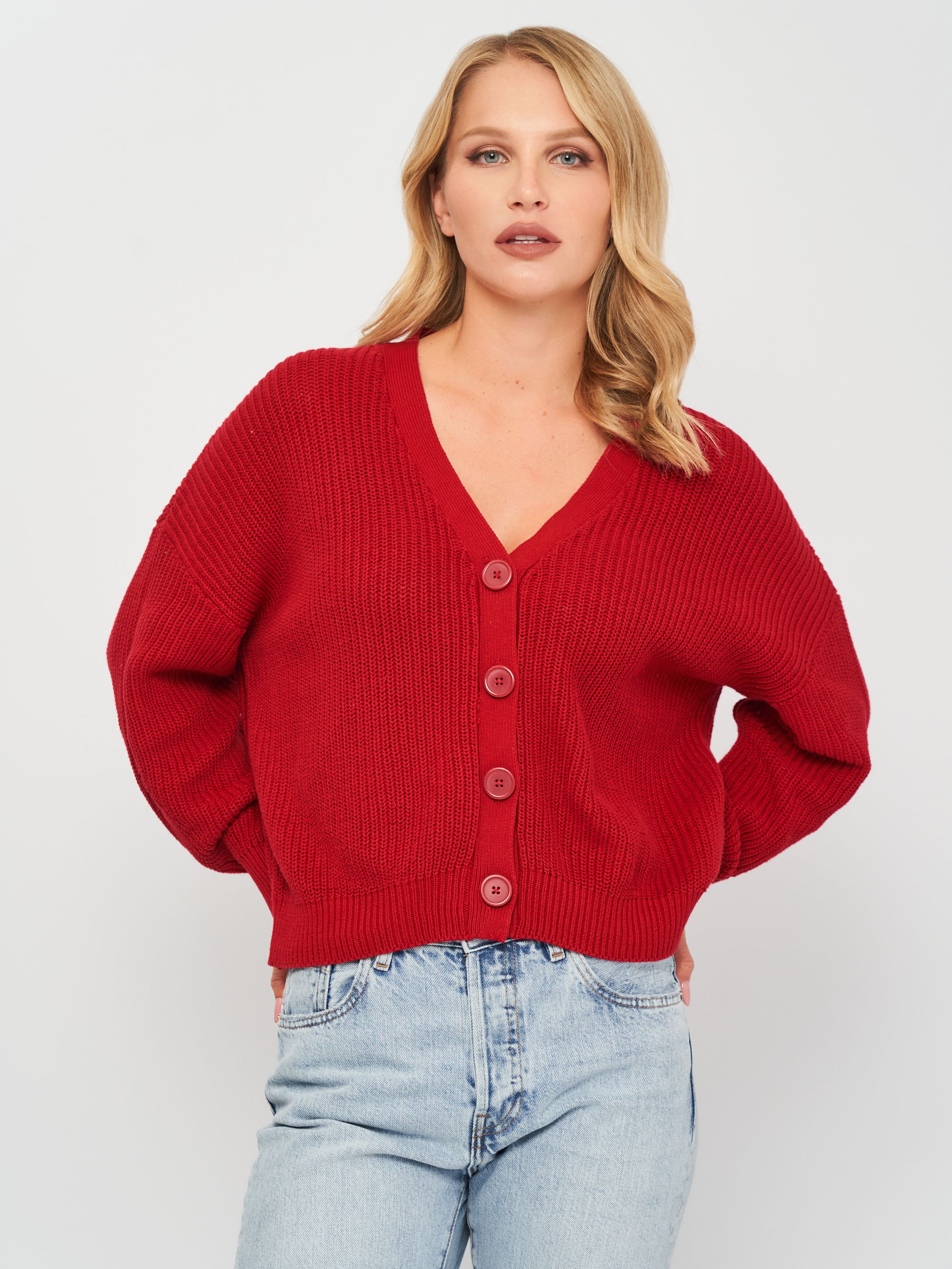

Кардиган Stradivarius 1608/745/100 XS Красный