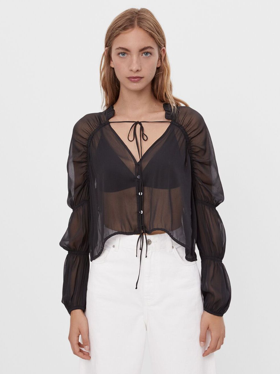

Блузка Bershka 5821/692/800 XS Черная