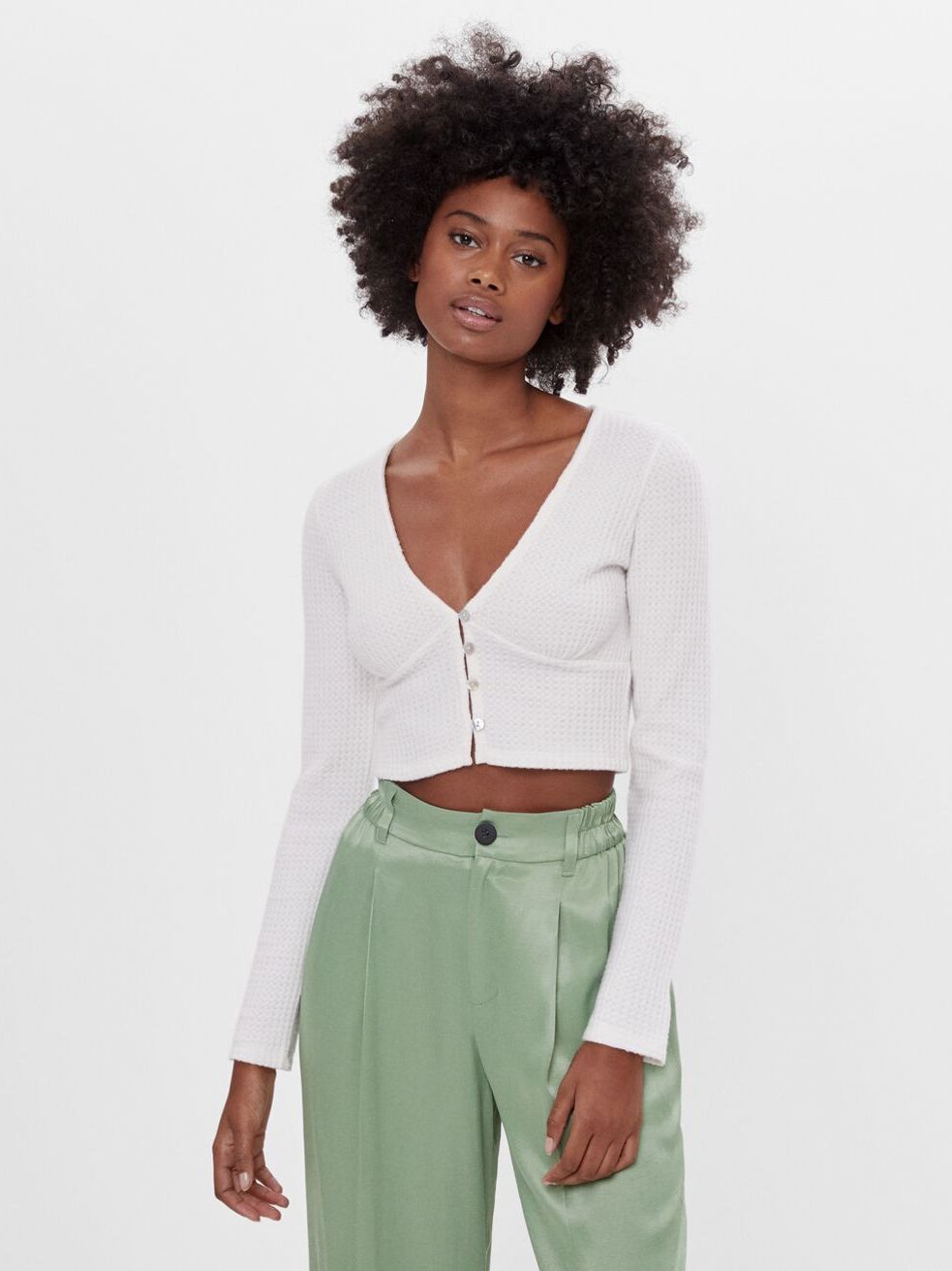 

Топ Bershka 7354/492/712  Белый, Топ Bershka 7354/492/712 L Белый