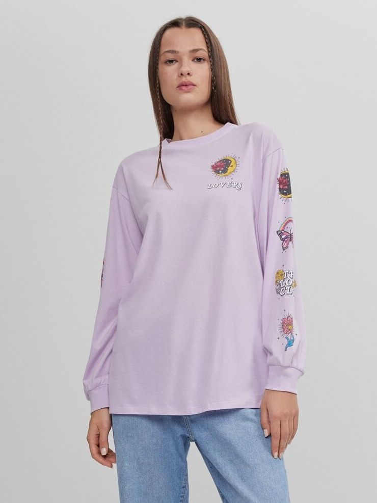 

Свитшот Bershka 7610/059/629  Фиолетовый, Свитшот Bershka 7610/059/629 XS Фиолетовый