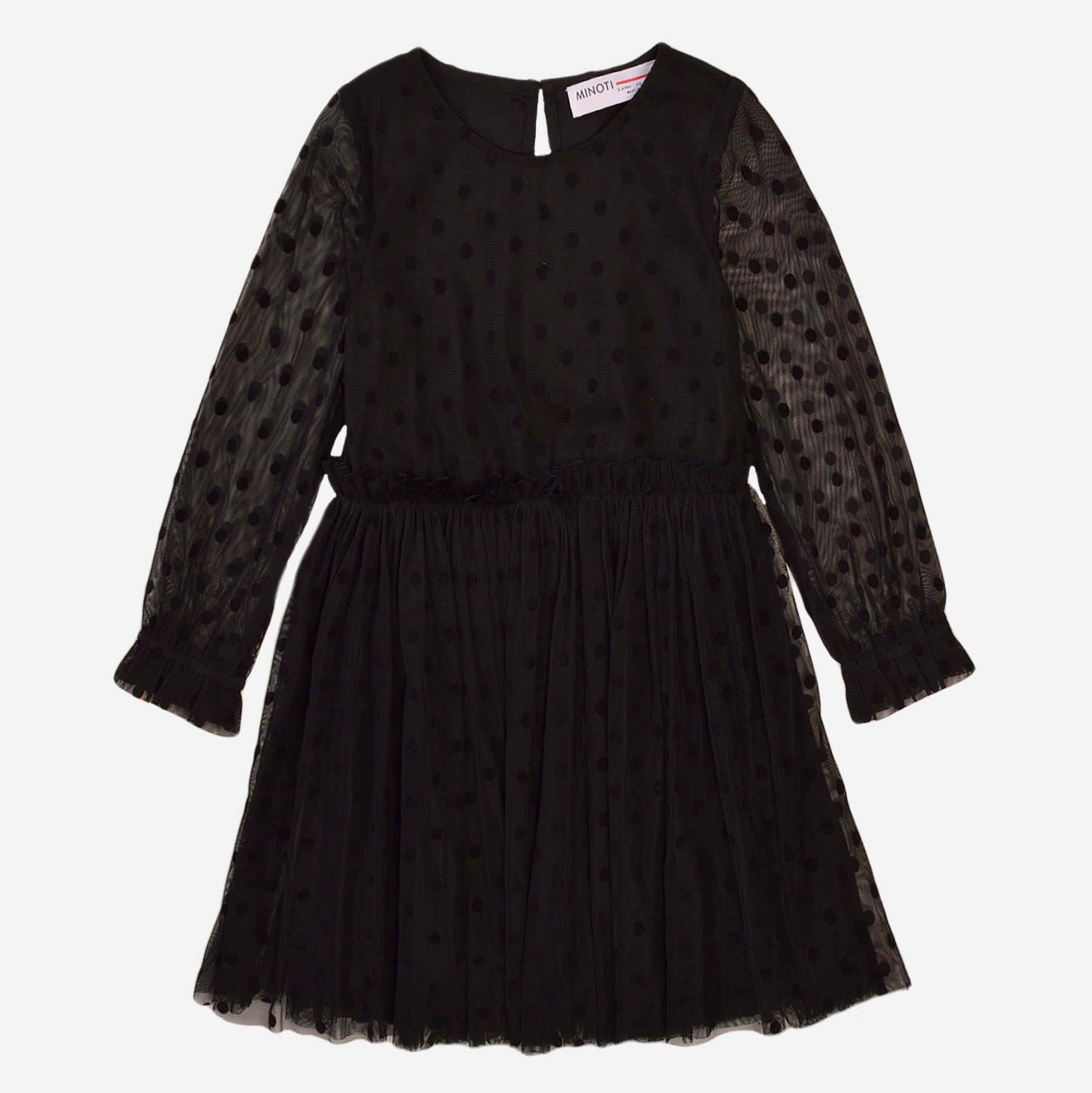 

Платье с длинными рукавами Minoti Sequin 7 34136TEN 134-140 см Черное