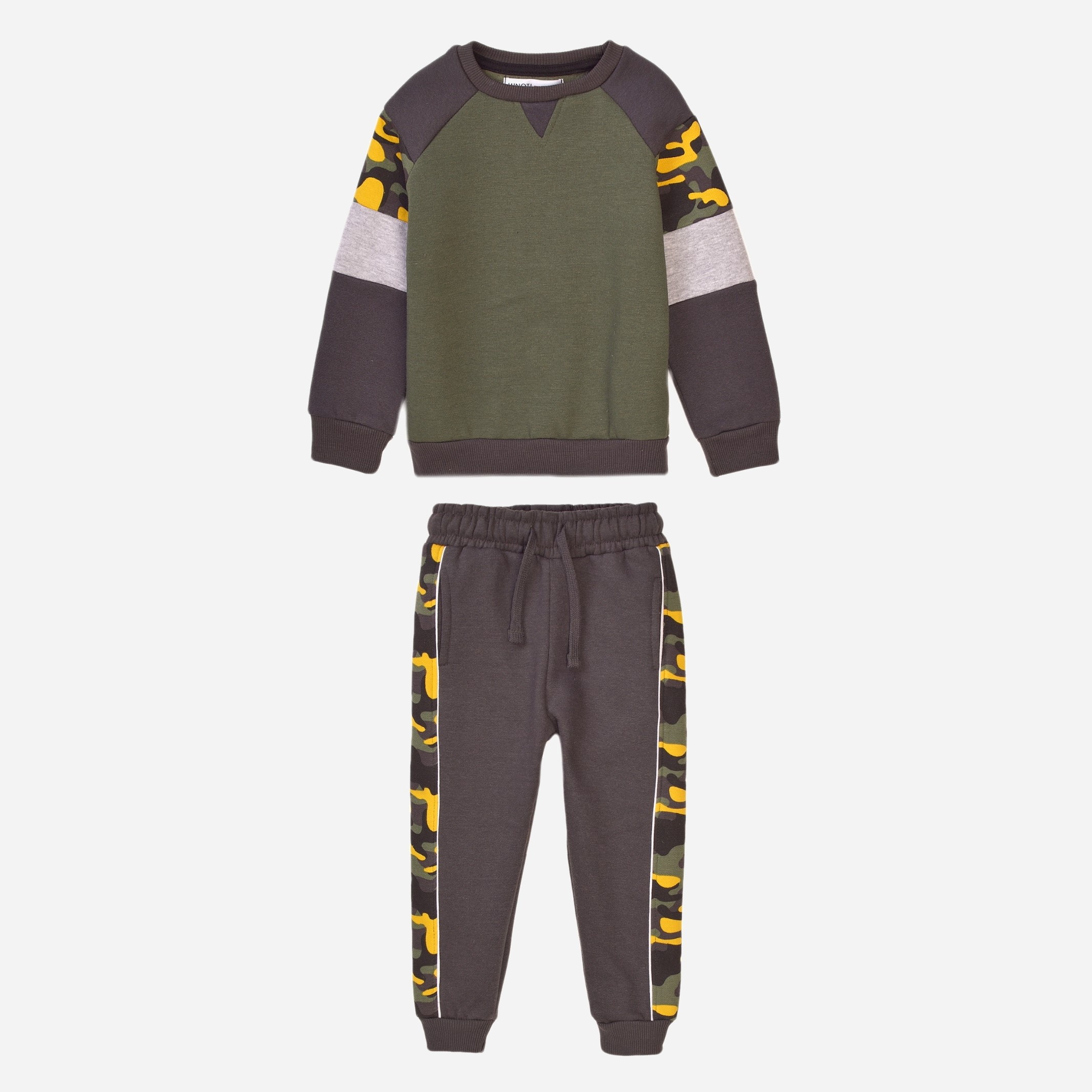 

Спортивный костюм Minoti 7BJOGSET 6 34320JNR 104-110 см Хаки