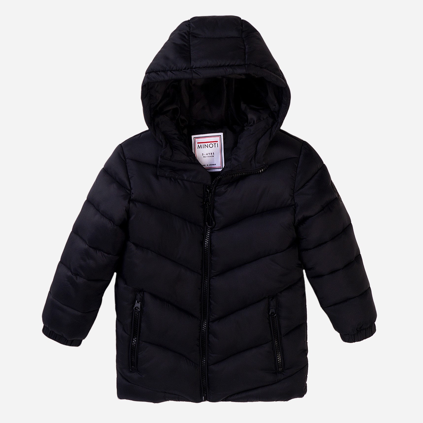 

Демисезонная куртка Minoti 7BCOAT 6 34540KID 80-86 см Черная