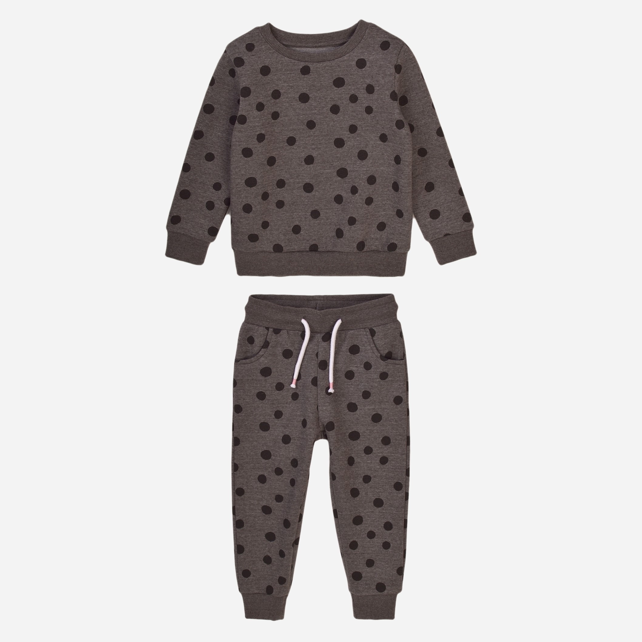 

Костюм (свитшот + штаны) утепленный Minoti 8GJOGSET 4 34797KID 80-86 см Серый