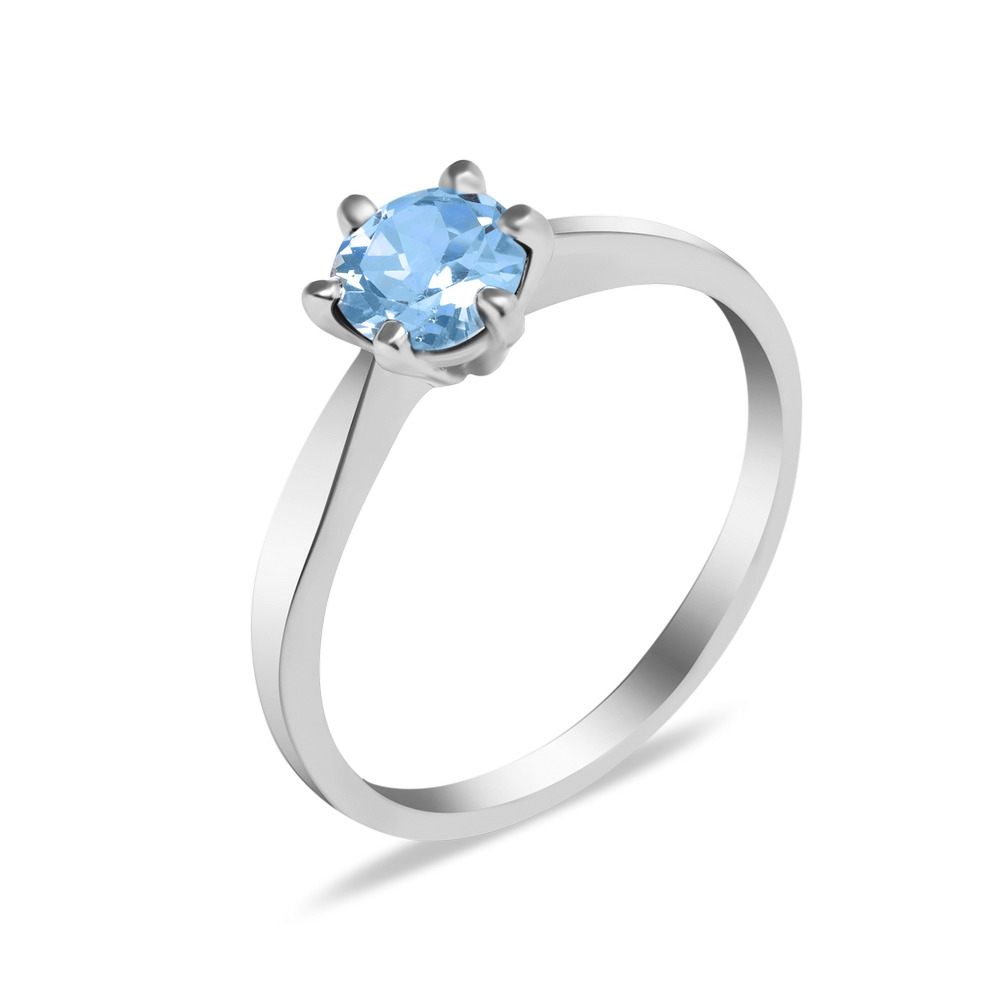

Серебряное кольцо с скай топазом 017-39 GS-5710 р-17
