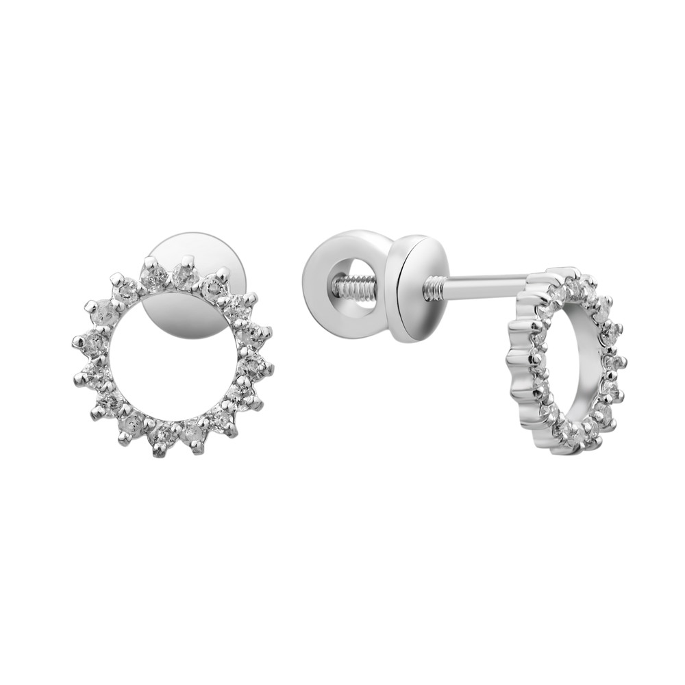 

Серебряные серьги с бриллиантом B037-10 GS-6282 р-