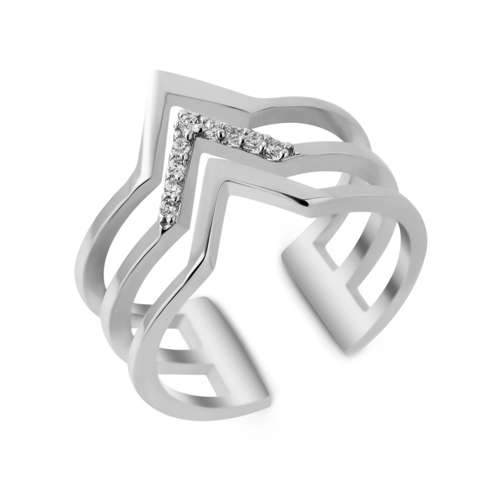 

Серебряное кольцо с фианитом S036-10 GS-5817 р-18