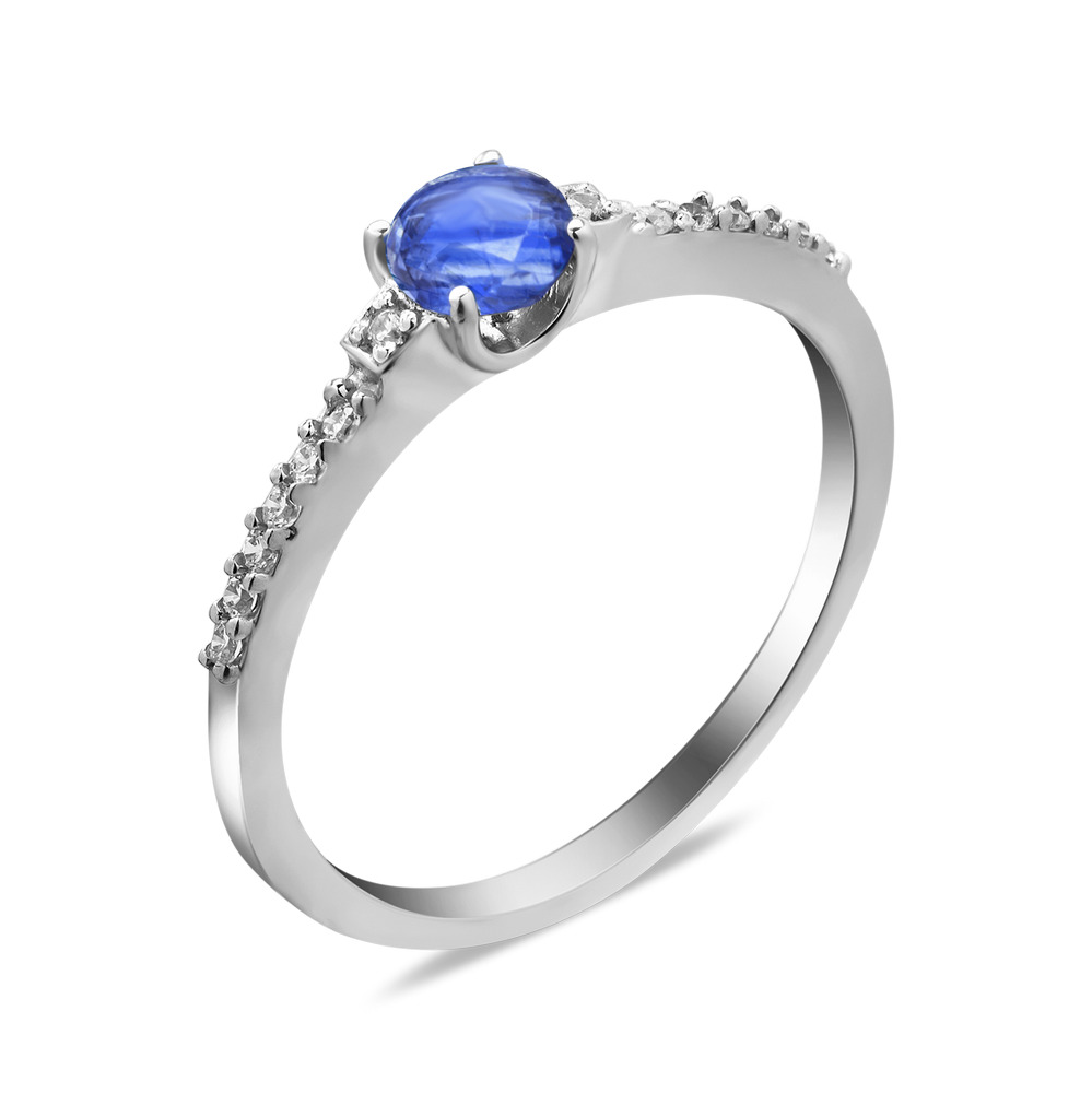 

Серебряное кольцо с кианитом 001-3710 GS-5699 р-17.5