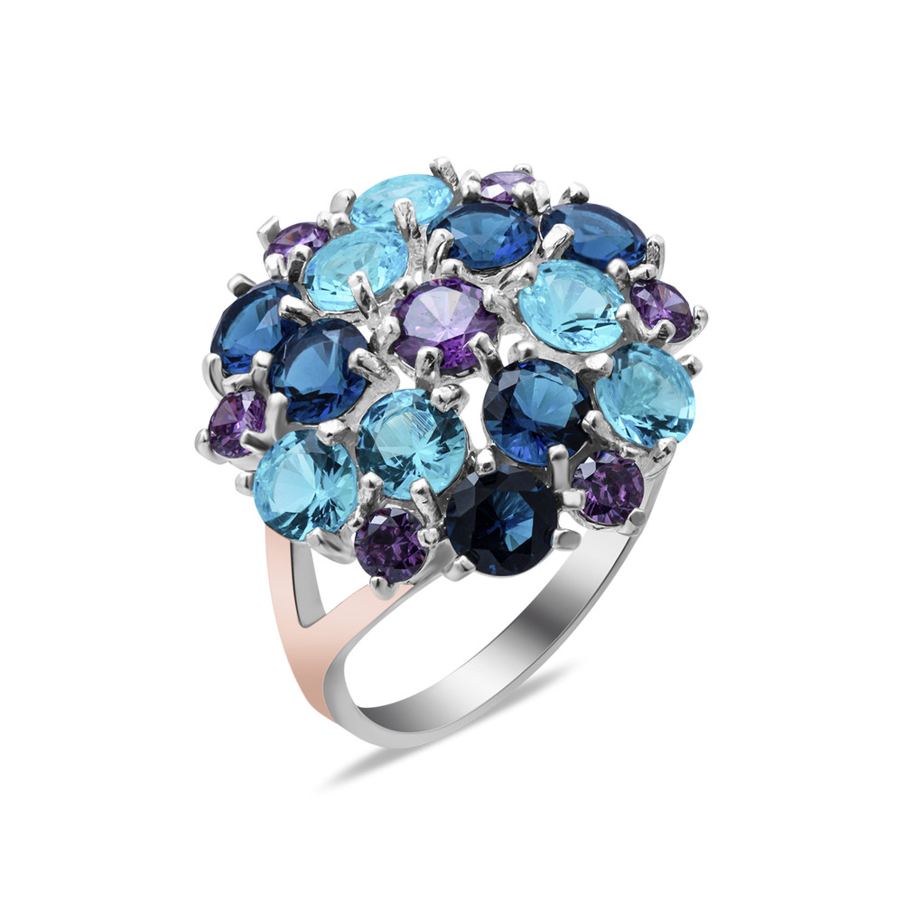 

Серебряное кольцо с фианитом Brusnichka-613139 GS-5681 р-17