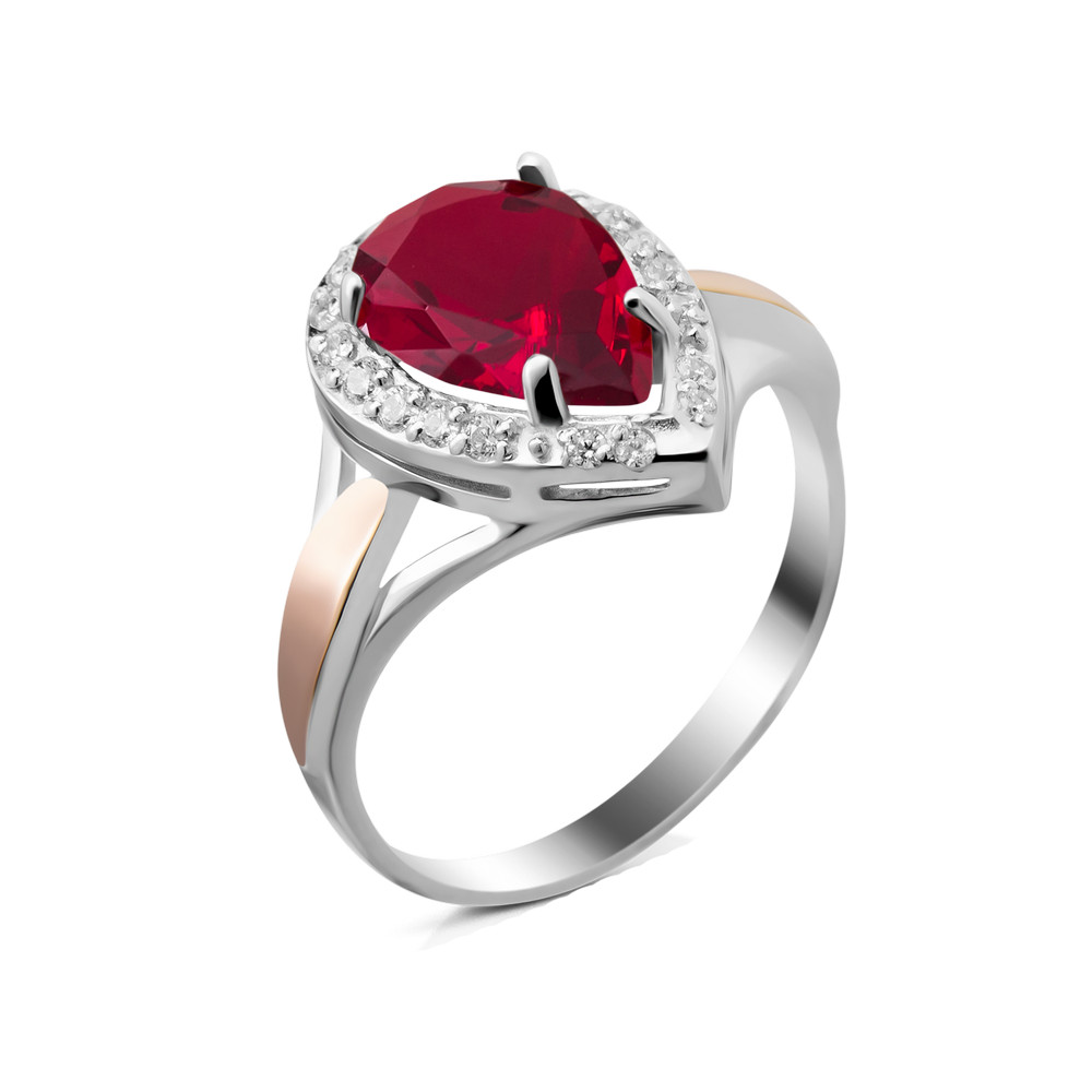 

Серебряное кольцо с фианитом Lazur-4110 GS-6173 р-18