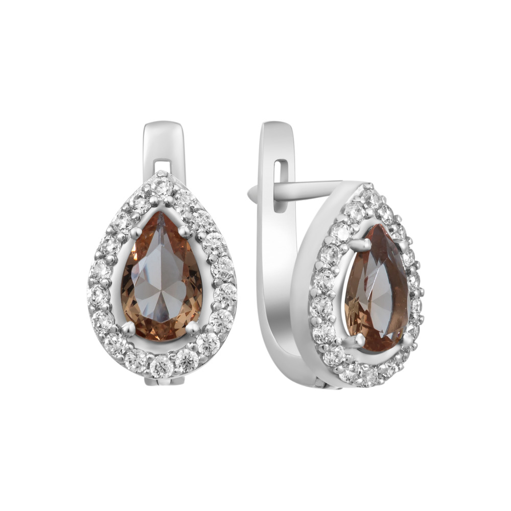 

Серебряные серьги с нано султанитом 004N-8210 GS-5843 р-
