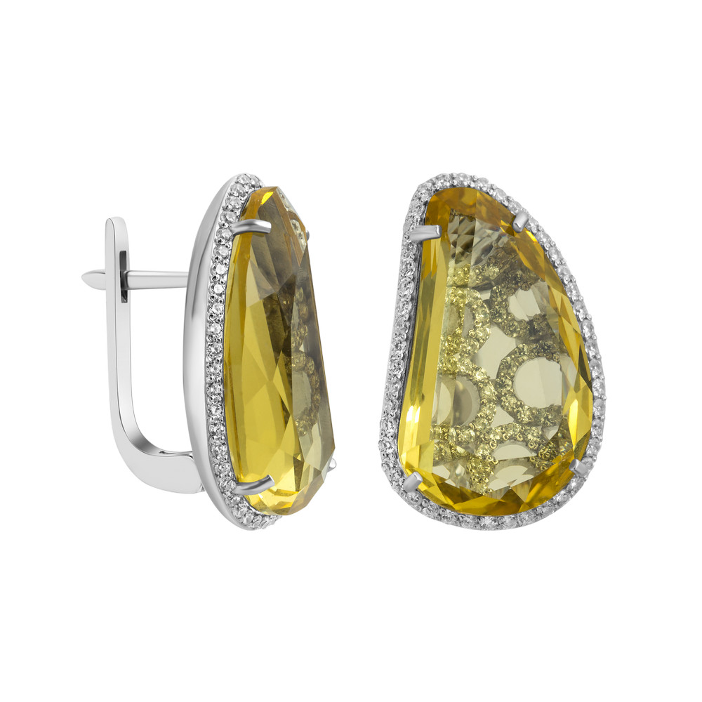 

Серебряные серьги с фианитом S120-5410 GS-6338 р-