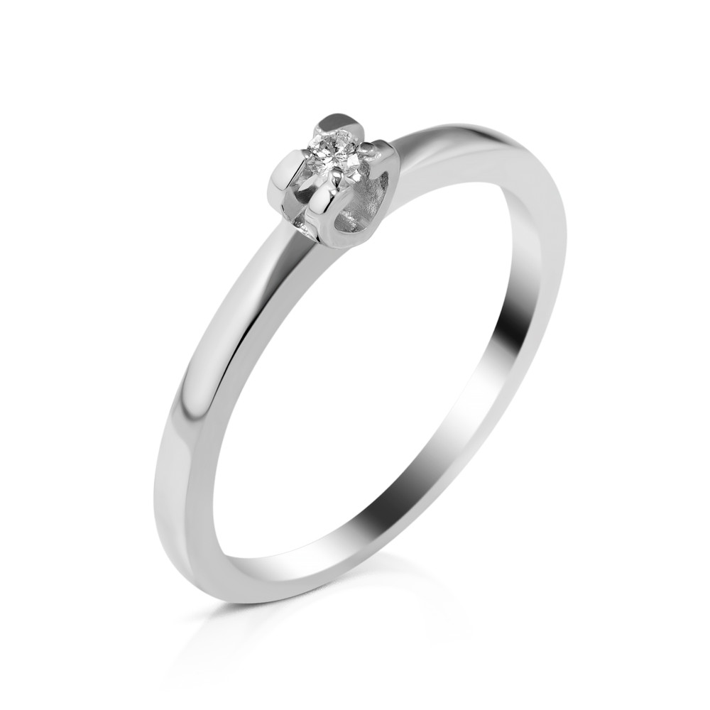 

Серебряное кольцо с бриллиантом B003-10 GS-6137 р-17.5