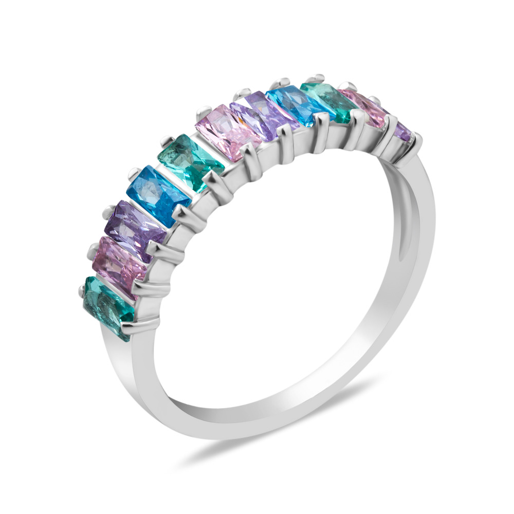 

Серебряное кольцо с фианитом S134-30626364 GS-6430 р-18