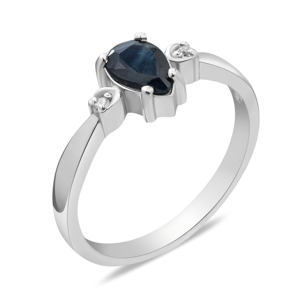 

Серебряное кольцо с сапфиром 059-3110 GS-6407 р-17.5