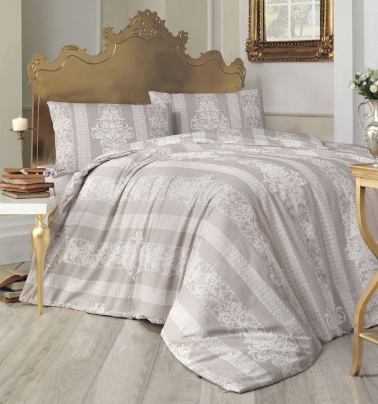 

Постельное белье Altinbasak Nobby Kahve 200x220 нав. 50x70