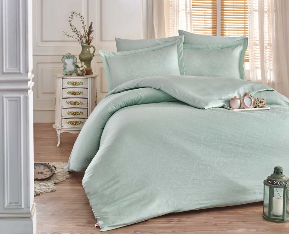 

Постельное белье Hobby Exclusive Sateen Diamond Damask мята евро