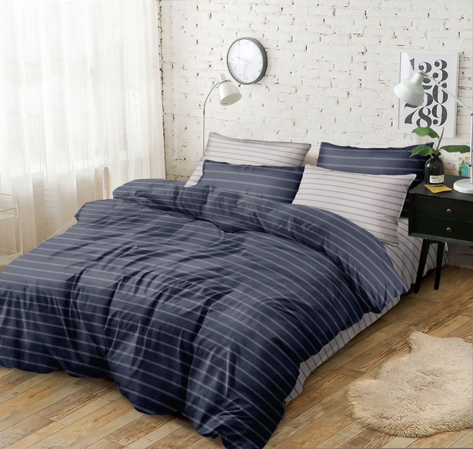 

Постельный комплект поплин Love you 203008 полуторный