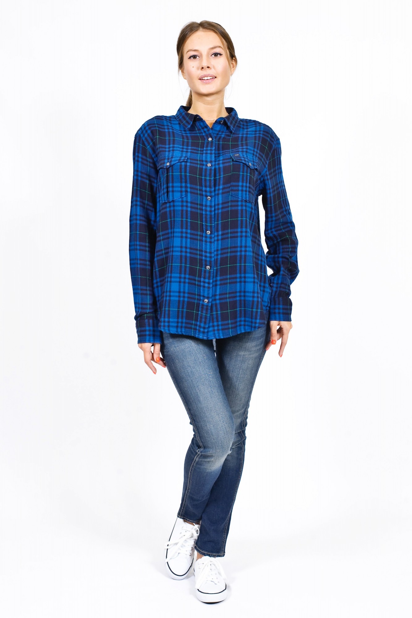 

Рубашка Lee Western Shirt Loose Fit Темно-синий -00, Рубашка Lee Western Shirt Loose Fit Темно-синий L-00