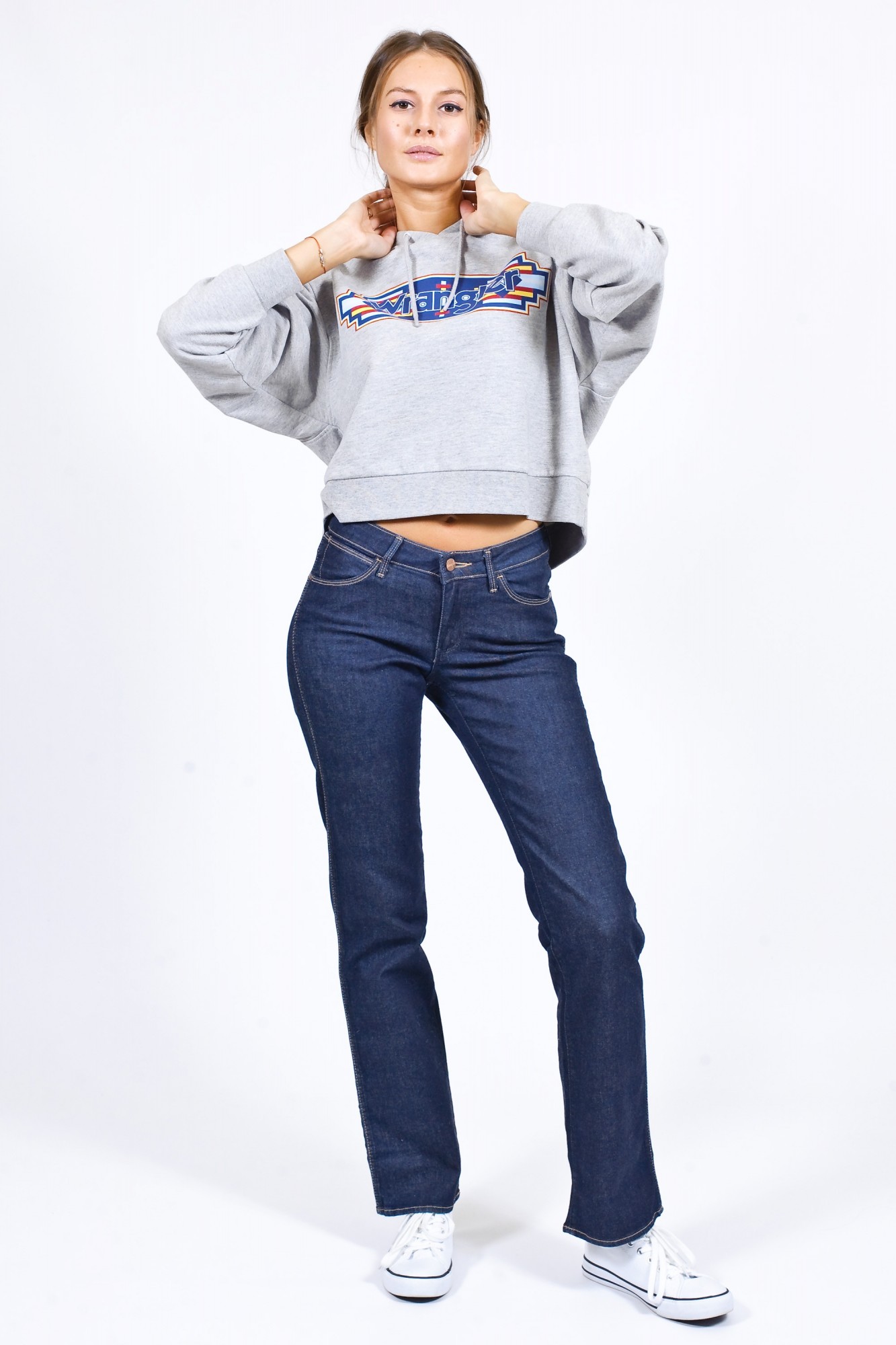 

Джинсы Wrangler Sara Regular Straight Fit Темно-синий 28-34