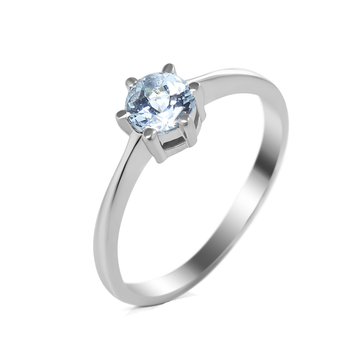 

Серебряное кольцо с аквамарином 047-36 GS-3353 р-18