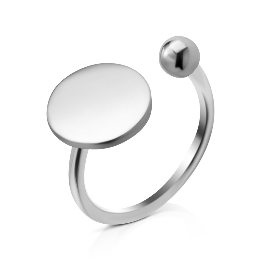 

Серебряное кольцо безразмерное S022 GS-4710 р-16.5