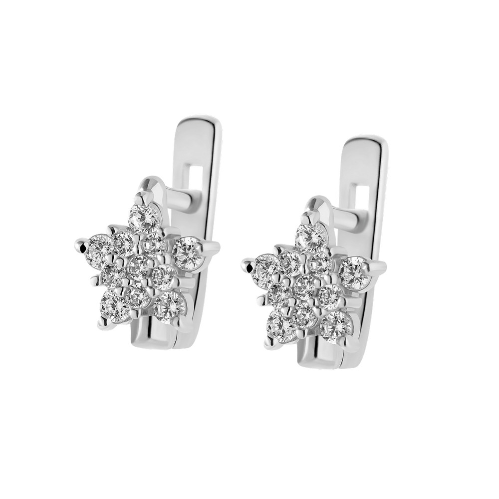 

Серебряные серьги со вставками фианита S010-10 GS-4632 р-