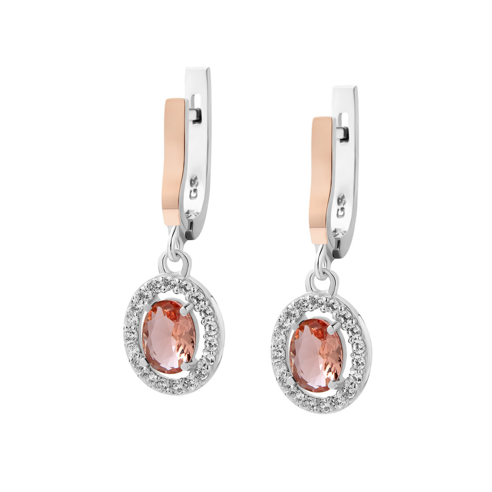 

Серебряные серьги со вставками золота Syuzanna-8210 GS-4789 р-