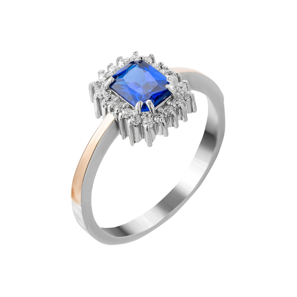 

Серебряное кольцо с золотыми напайками Diadem-3110 GS-4694 р-19.5