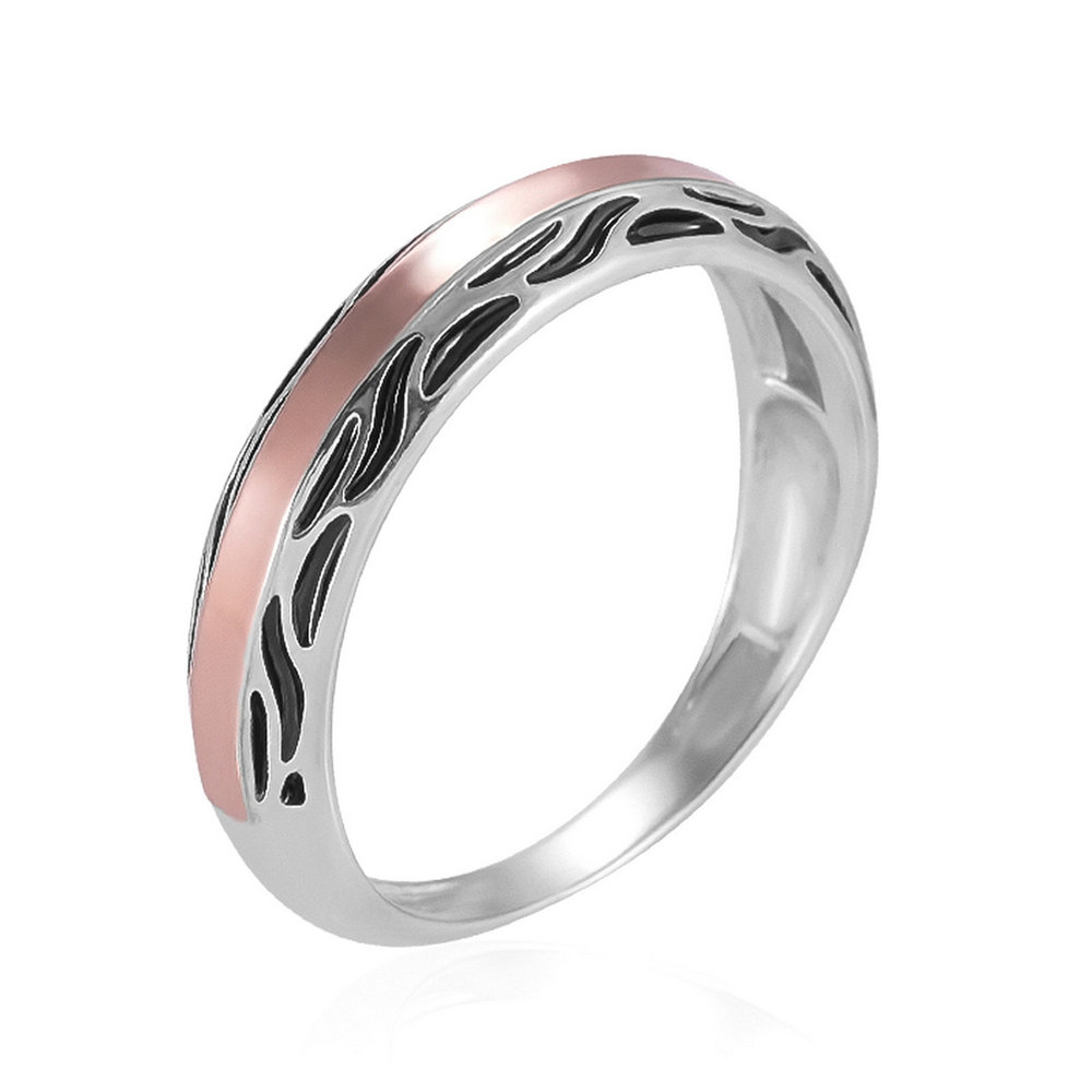 

Серебряное кольцо со вставками золота и эмалью Amanda 20 GS-4391 р-18