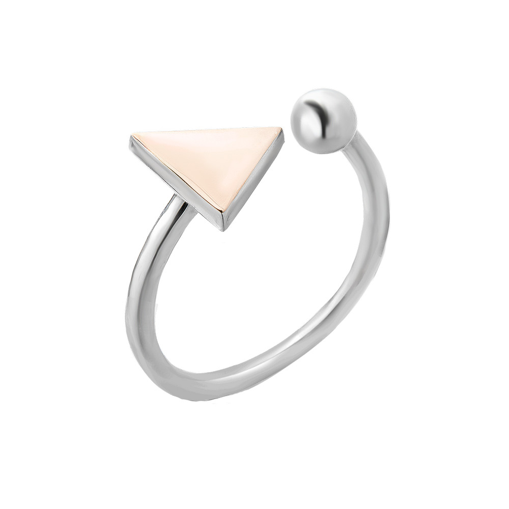 

Серебряное кольцо со вставками золота Tores GS-4579 р-17.5