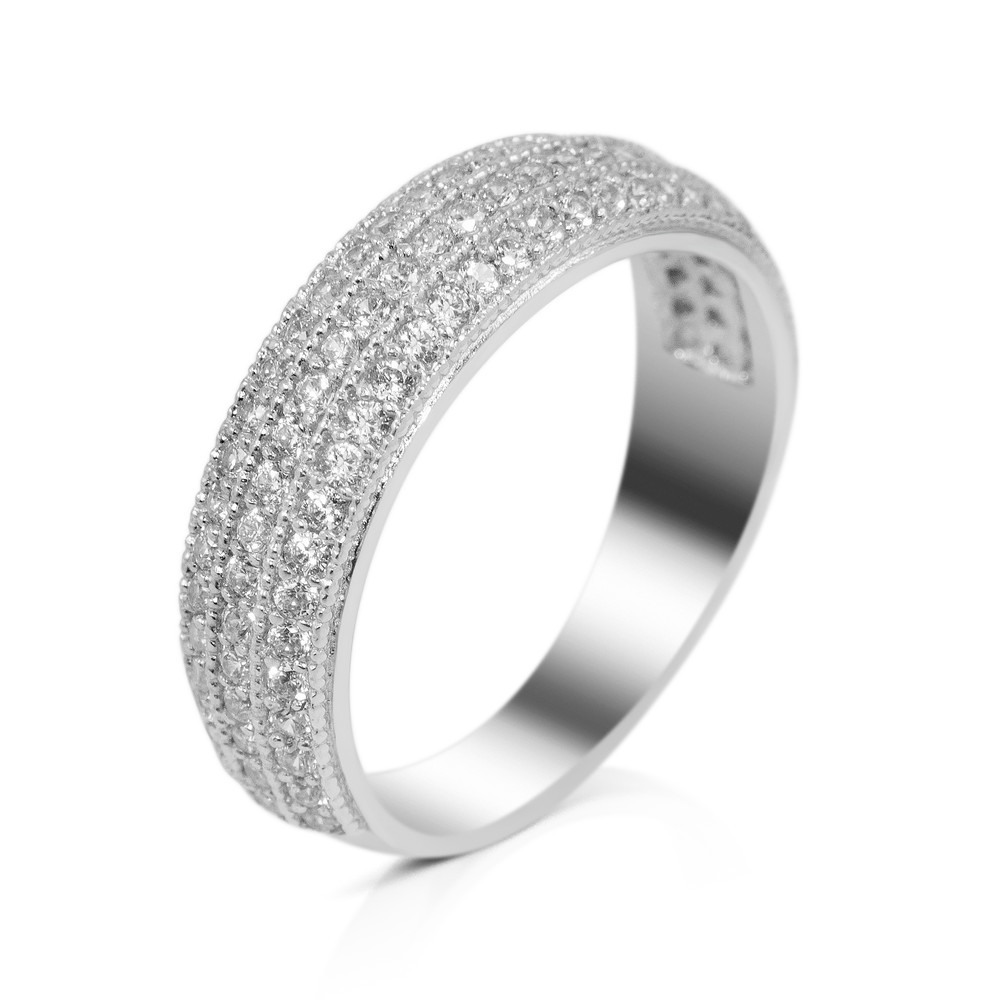 

Серебряное кольцо со вставками фианита S055-10 GS-4575 р-18.5