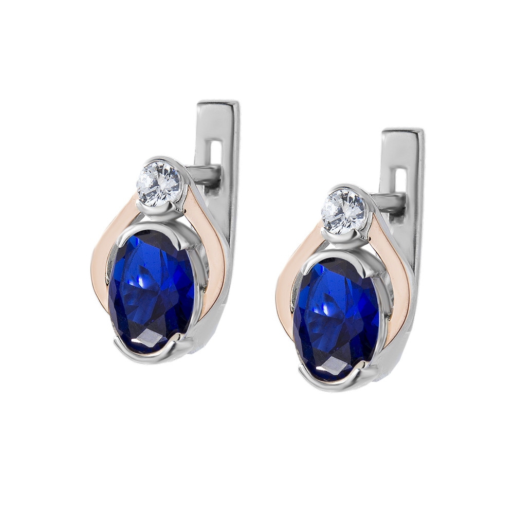 

Серебряные серьги с золотыми пластинами Adana-3110 GS-4757 р-